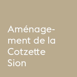 Structures en métal de la Cotzette, en collaboration avec Michelet paysagistes et la Ville de Sion