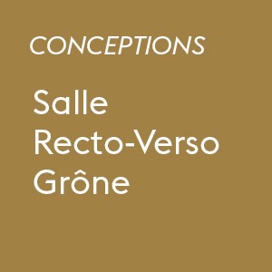Salle Recto-Verso Grône, Assises Horizons